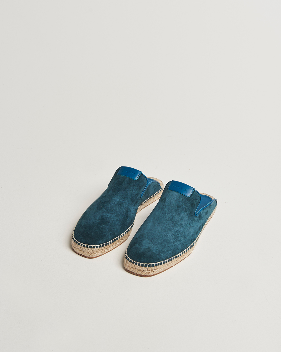 Heren | Lanvin Espadrilles Petrol Blue | Lanvin | Espadrilles Petrol Blue