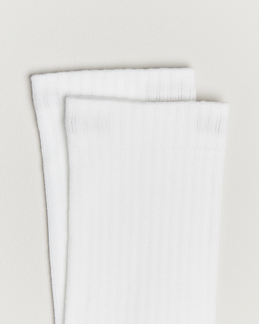 Heren | Ondergoed | Sweyd | Two Tone Cotton Socks Off White/White