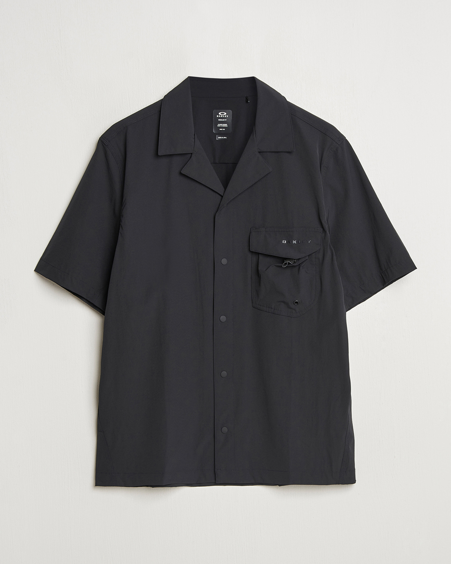 Heren | Overhemden | Oakley | Cuban Collar Short Sleeve Shirt Blackout