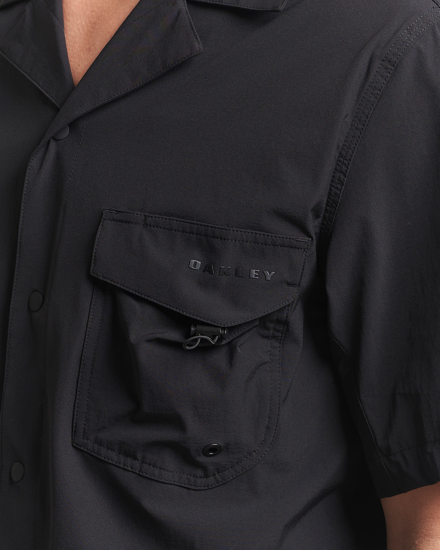 Heren | Overhemden | Oakley | Cuban Collar Short Sleeve Shirt Blackout