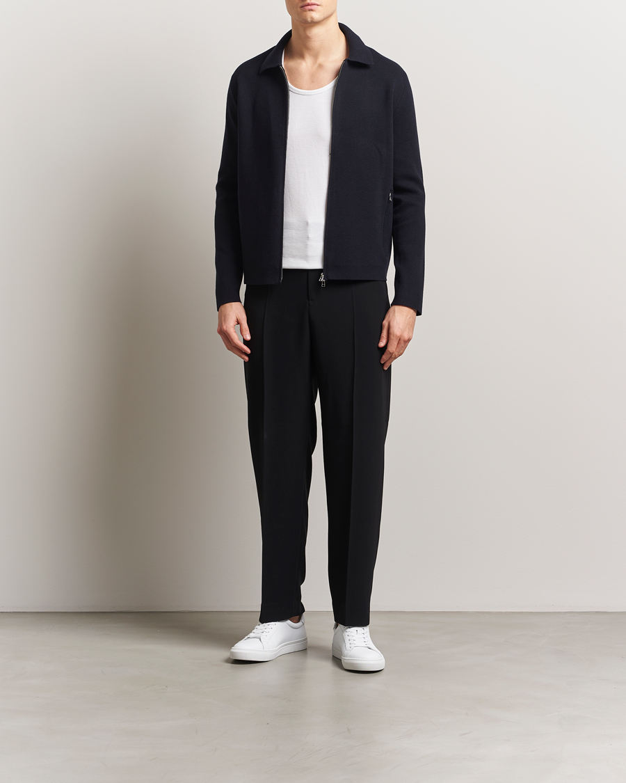 Homme | Pulls Et Tricots | Tiger of Sweden | Celyn Cotton/Wool Full Zip Light Ink