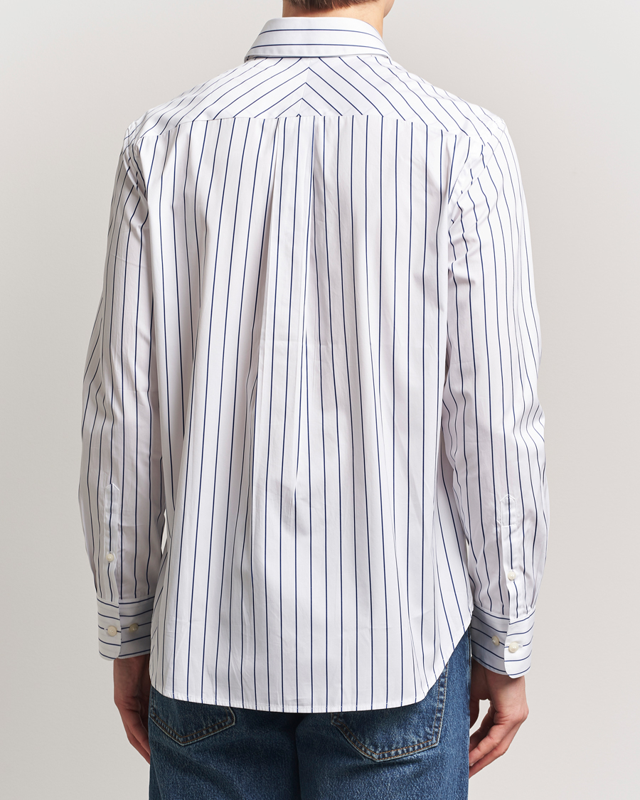 Heren | Overhemden | Tiger of Sweden | Bennet Striped Cotton Shirt Pure White