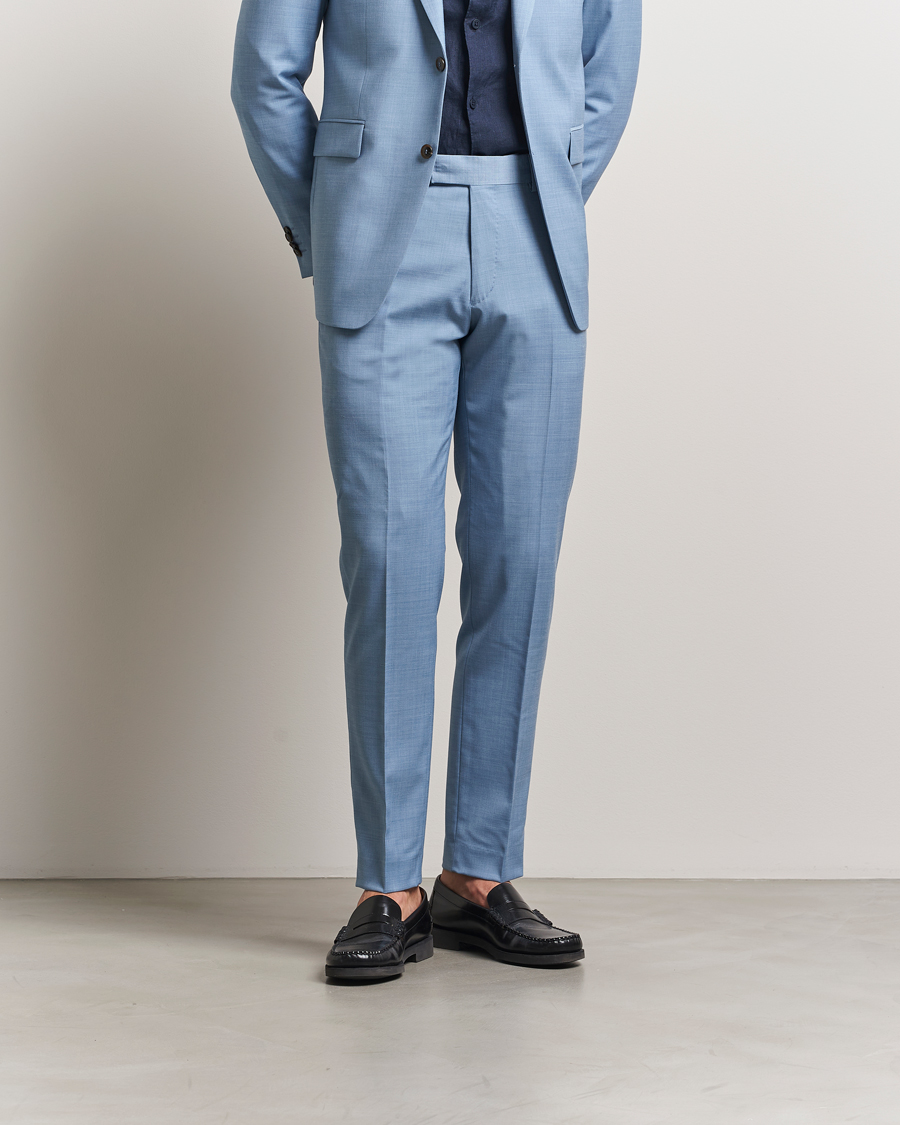 Heren | Broeken | Tiger of Sweden | Tenuta Wool Trousers Rustic Blue