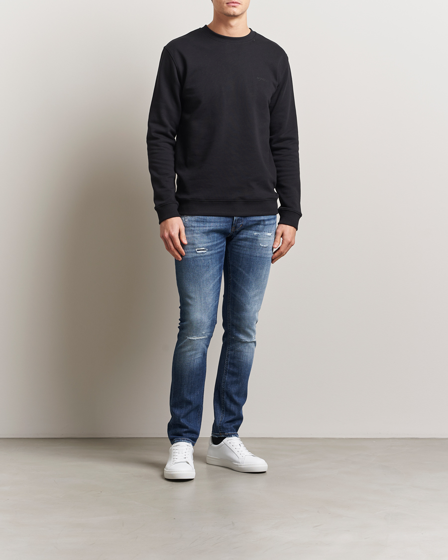 Heren | Jeans | Dondup | George Distressed Jeans Dark Blue