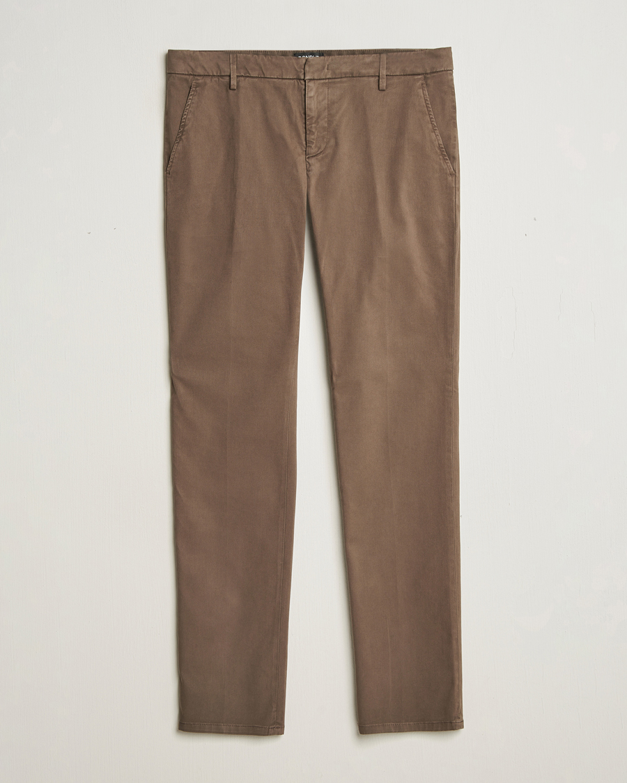 Heren | Broeken | Dondup | Spiritisimo Peached Gabardine Chino Brown