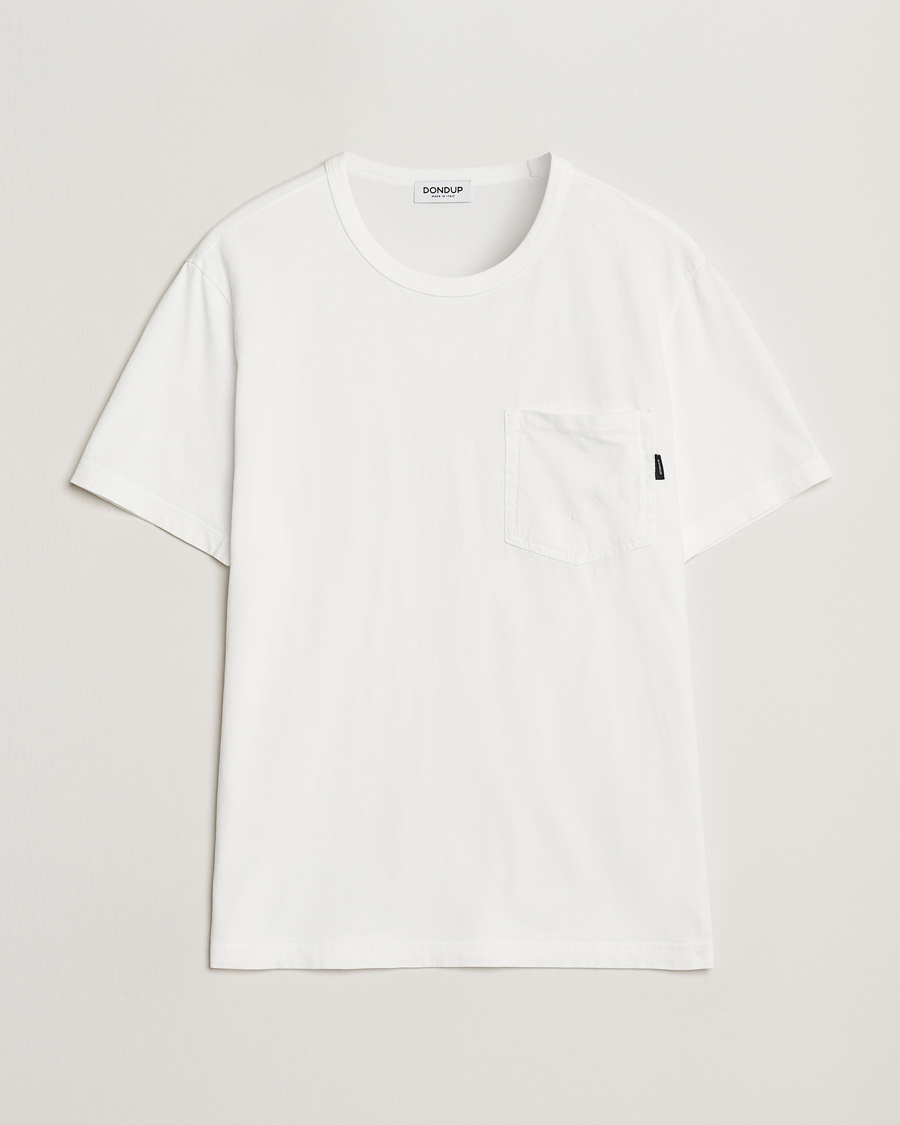 Heren | T-shirts | Dondup | Pocket Crew Neck T-Shirt White