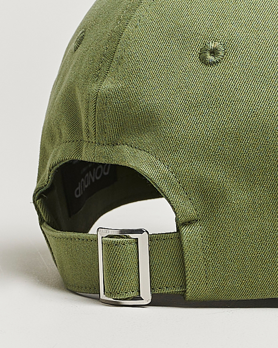 Homme | Bobs Et Casquettes | Dondup | Logo Baseball Cap Dark Green