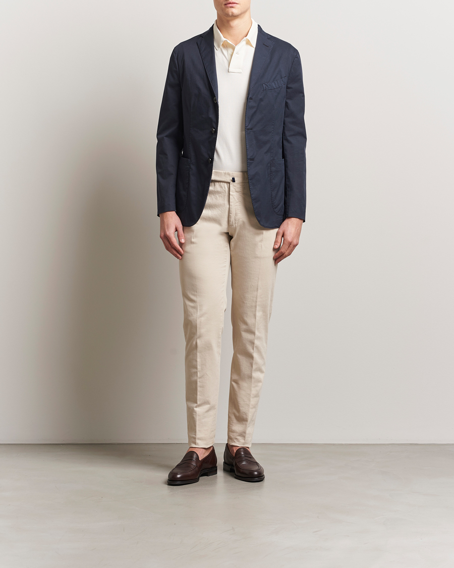 Heren | Blazers | Boglioli | K Jacket Supima Cotton Blazer Navy