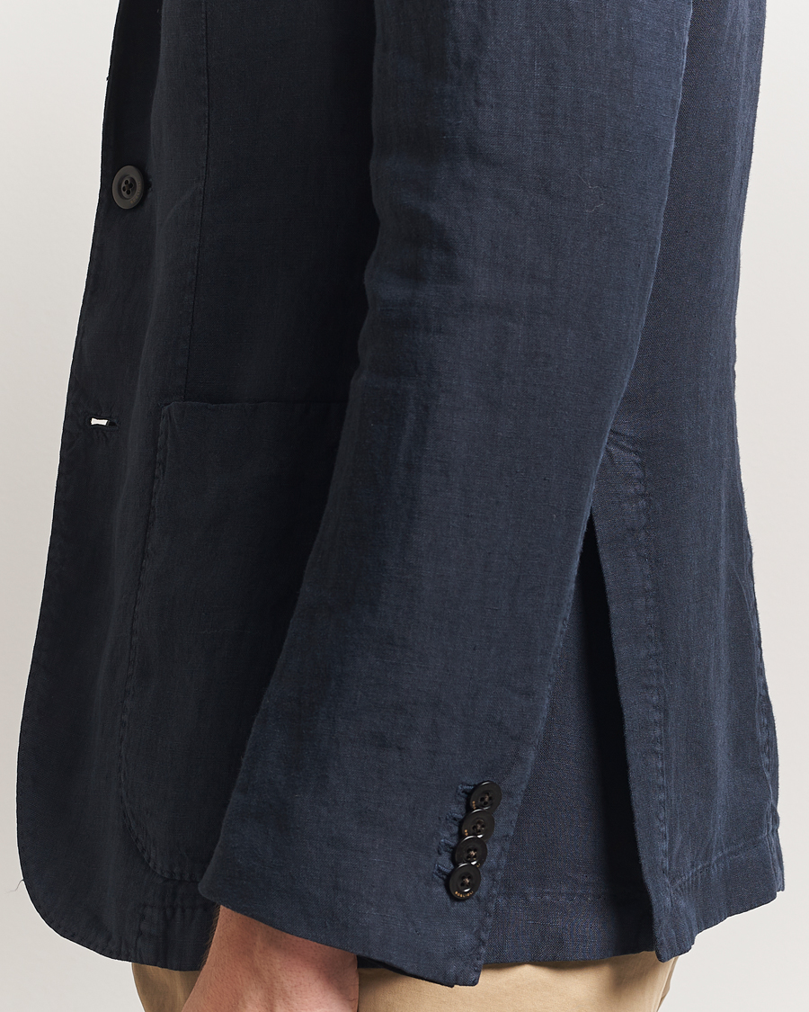 Heren | Blazers | Boglioli | K Jacket Linen Blazer Navy