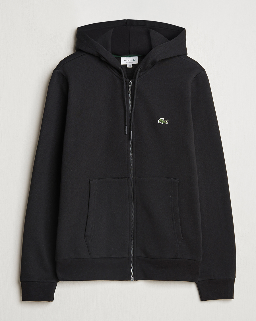 Heren | Truien | Lacoste | Full Zip Hoodie Black
