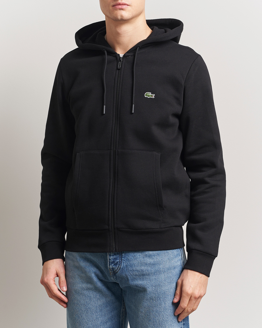 Heren | Truien | Lacoste | Full Zip Hoodie Black