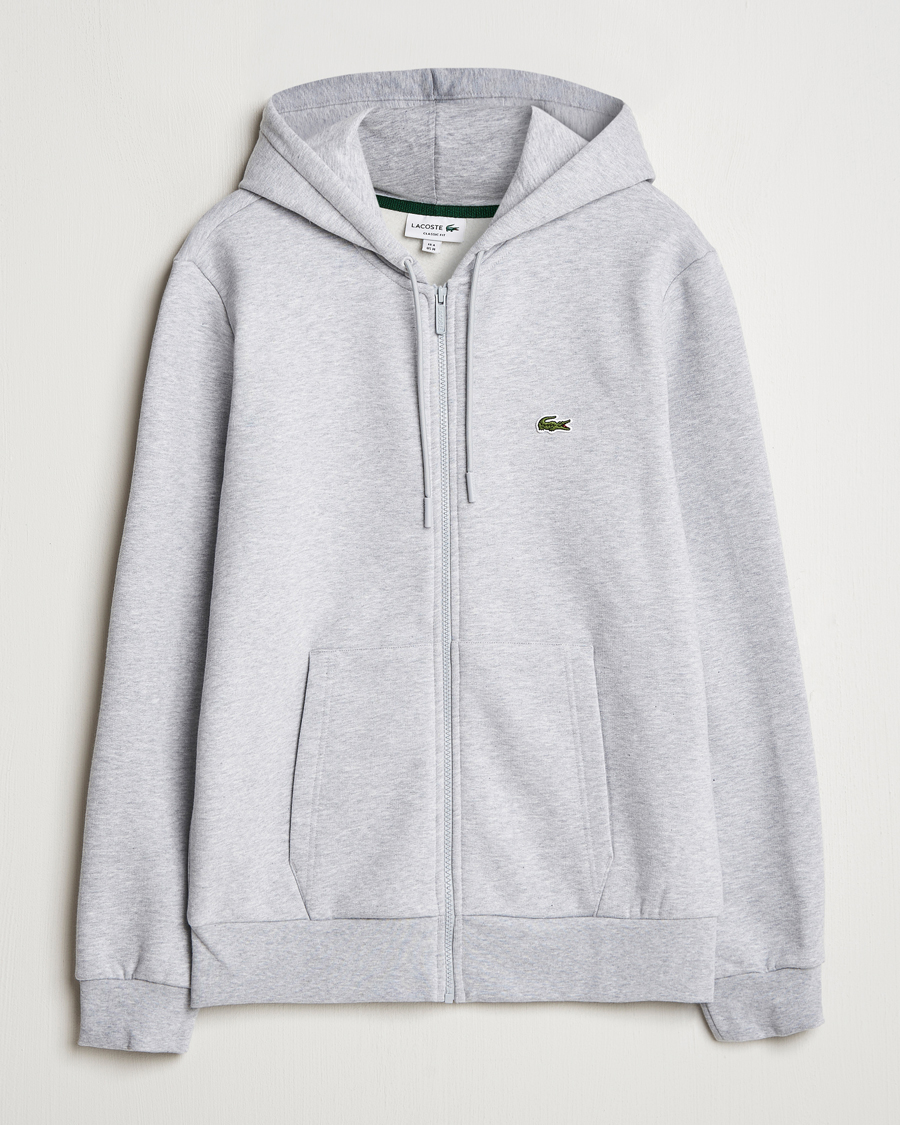 Heren | Truien | Lacoste | Full Zip Hoodie Silver Chine