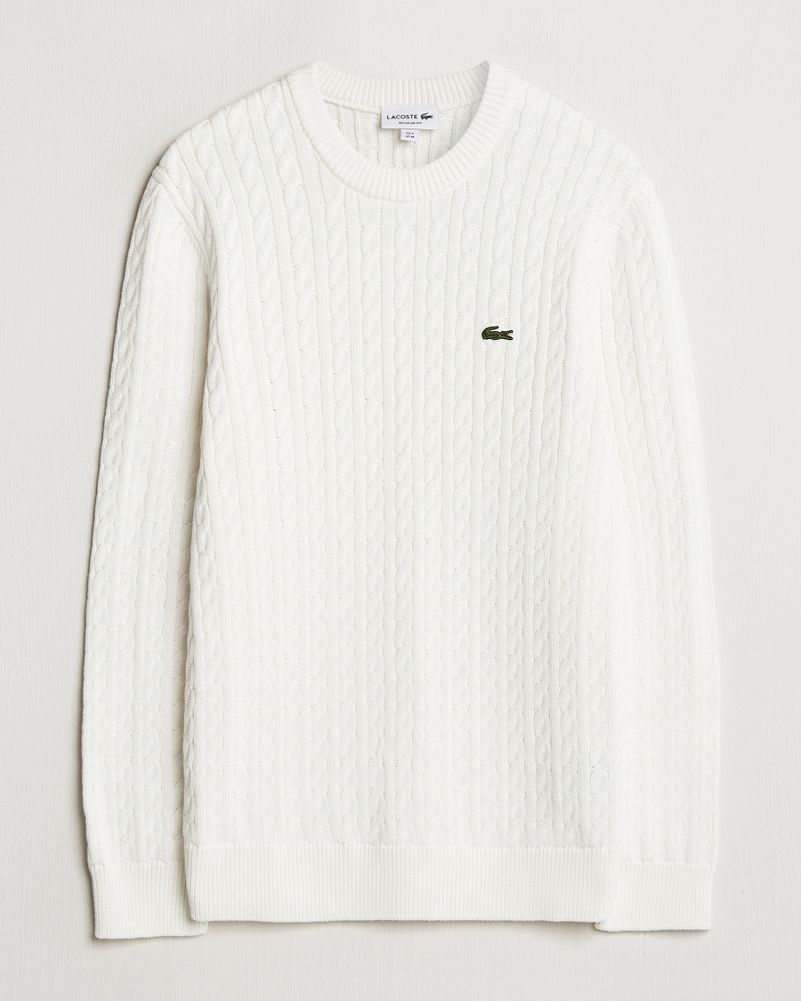 Heren | Truien | Lacoste | Cotton Cable Sweater Flour