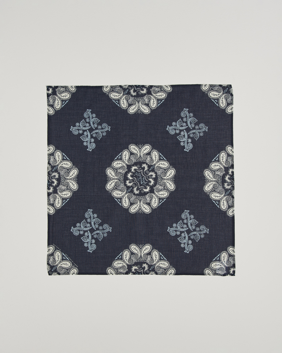 Heren | Sjaals | Nudie Jeans | Ingrid Paisley Bandana Navy