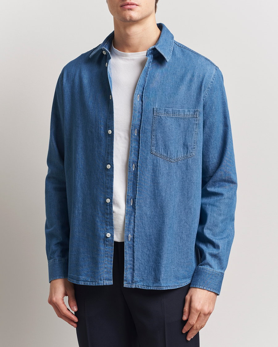 Heren | Overhemden | Samsøe Samsøe | Ryan Chambray Shirt Light Blue