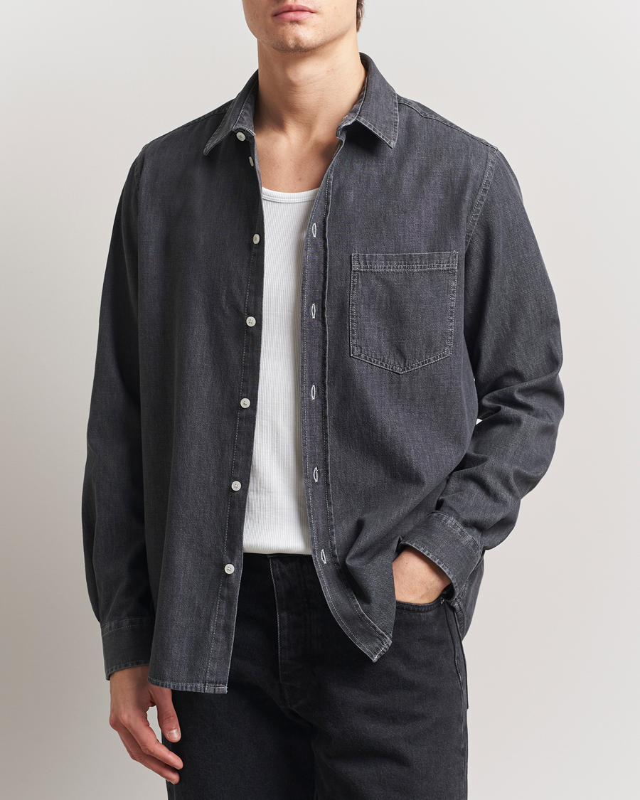 Heren | Overhemden | Samsøe Samsøe | Ryan Chambray Shirt Grey