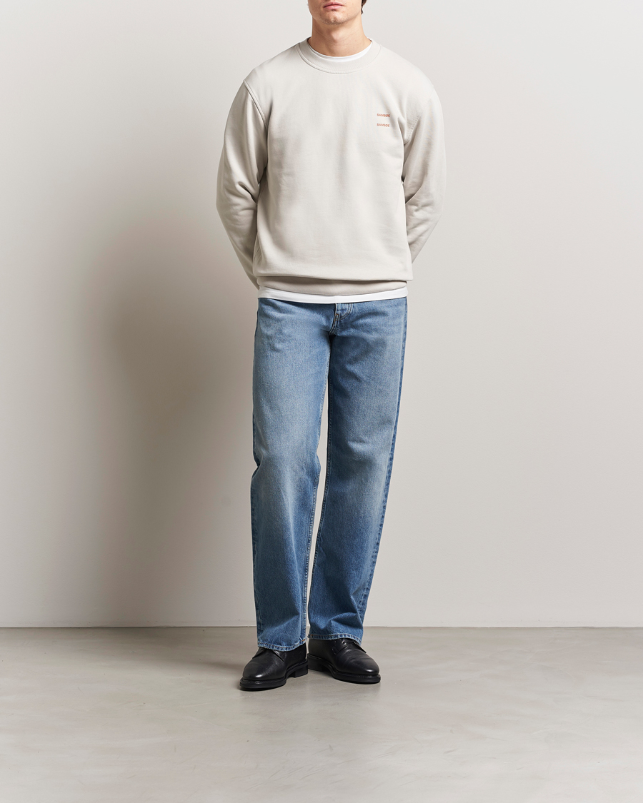 Homme | Pulls Et Tricots | Samsøe Samsøe | Joel Organic Cotton Sweatshirt Moonstruck