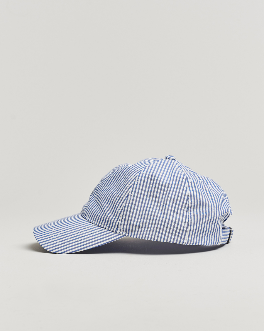 Heren | Hoeden en petten | GANT | Striped Seersucker Cap Rich Blue