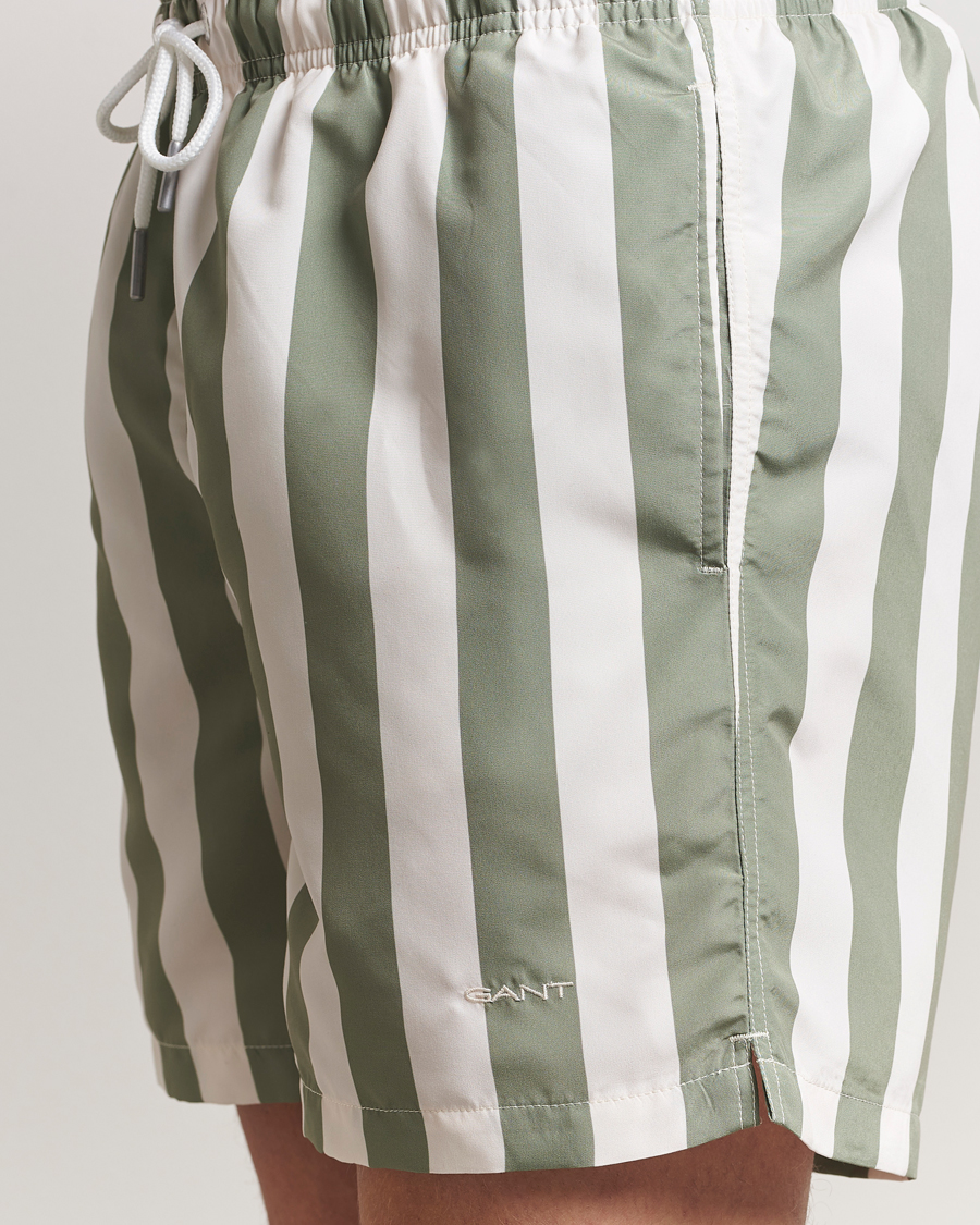 Heren | Zwembroek | GANT | Blockstriped Swimshorts Kalamata Green