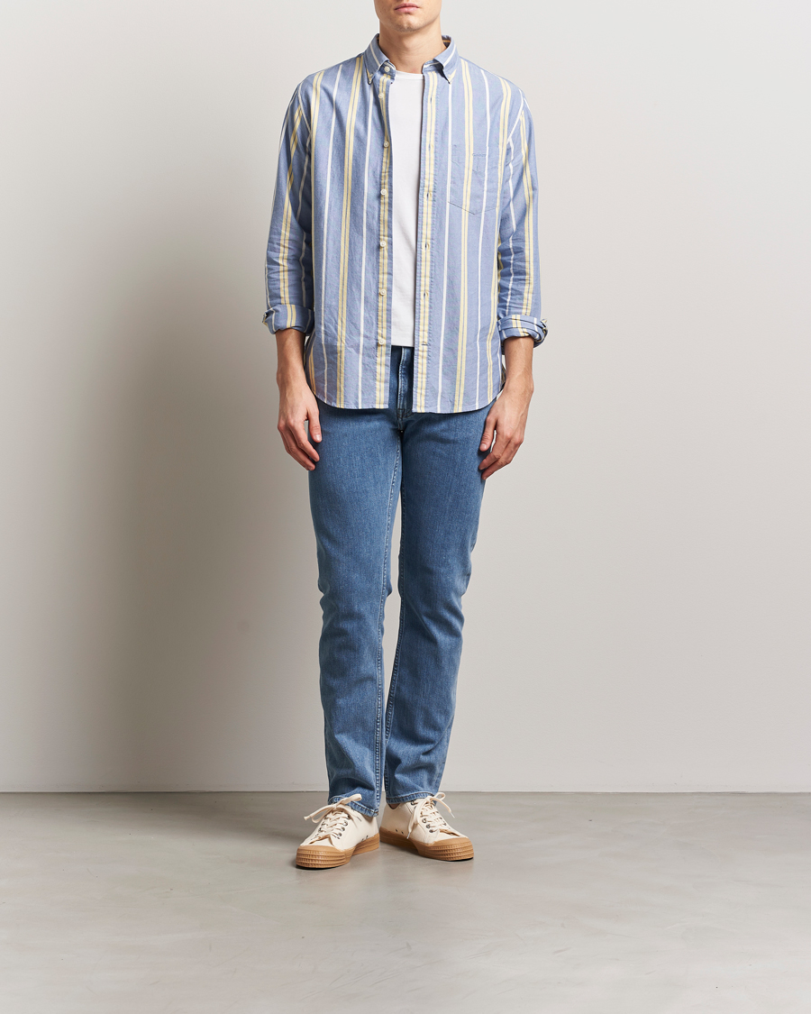 Homme | Jeans | Gant | Regular Fit Jeans Mid Blue Worn In
