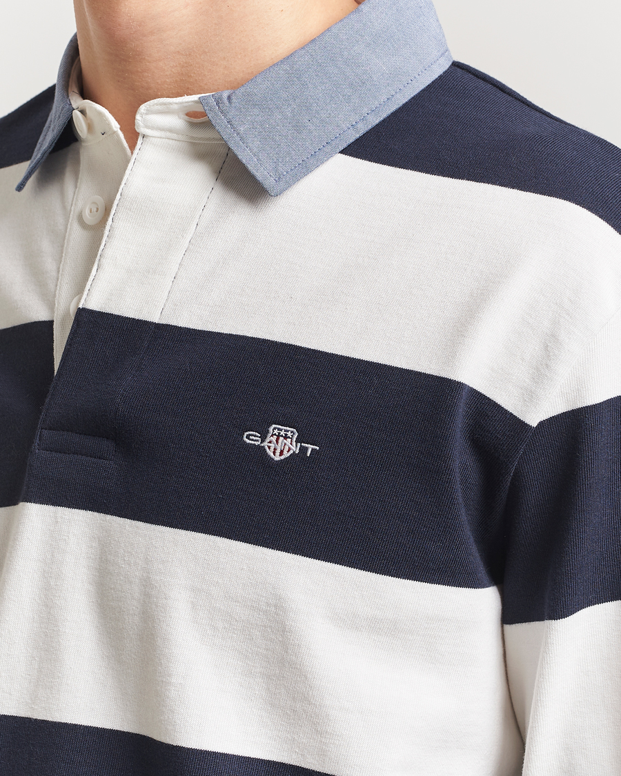 Homme | Pulls Et Tricots | Gant | Chambray Barstriped Rugger Eggshell