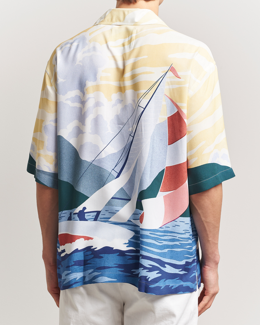 Heren | Overhemden | GANT | Relaxed Fit Scenery Sailing Short Sleeve Shirt Multi