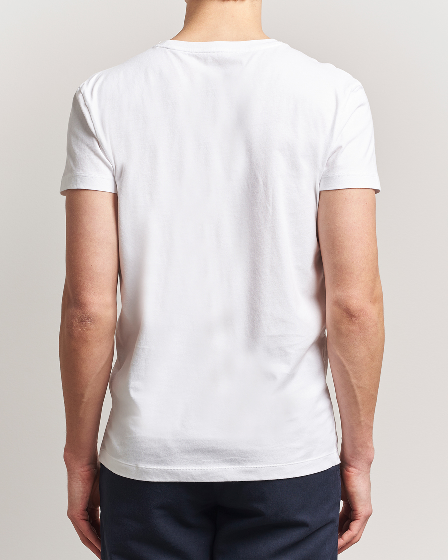 Homme | T-shirts | Gant | 2-Pack Crew Neck T-Shirt Navy/White