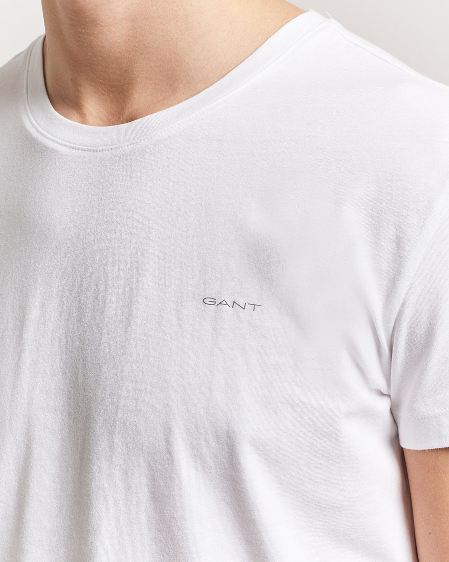 Homme | T-shirts | Gant | 2-Pack Crew Neck T-Shirt Navy/White