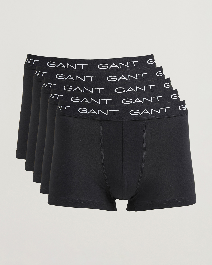 Heren | Ondergoed | Gant | 5-Pack Trunks Black