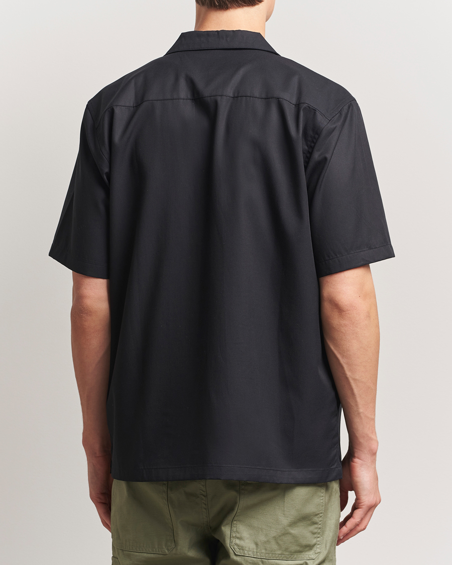 Heren | Overhemden | Carhartt WIP | Short Sleeve Cotton/Tencel Delrey Shirt Black/White