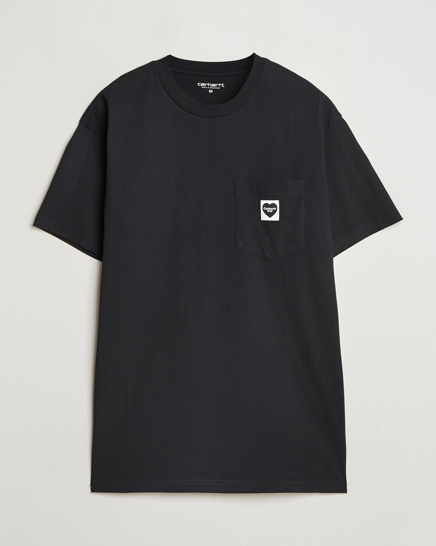 Heren | T-shirts | Carhartt WIP | Pocket Heart T-Shirt Black