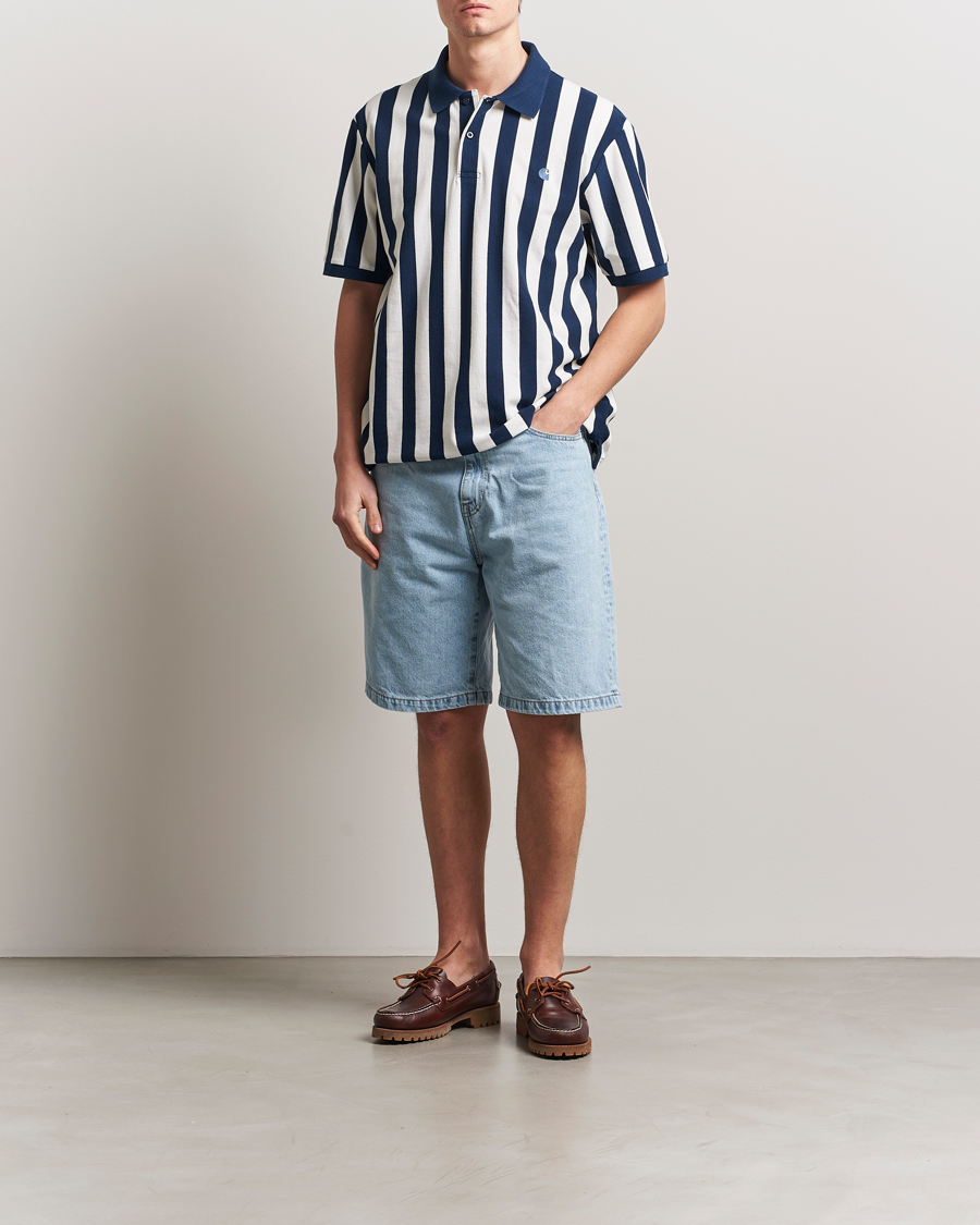 Heren | Polo's | Carhartt WIP | Boynton Piqué Polo Blue