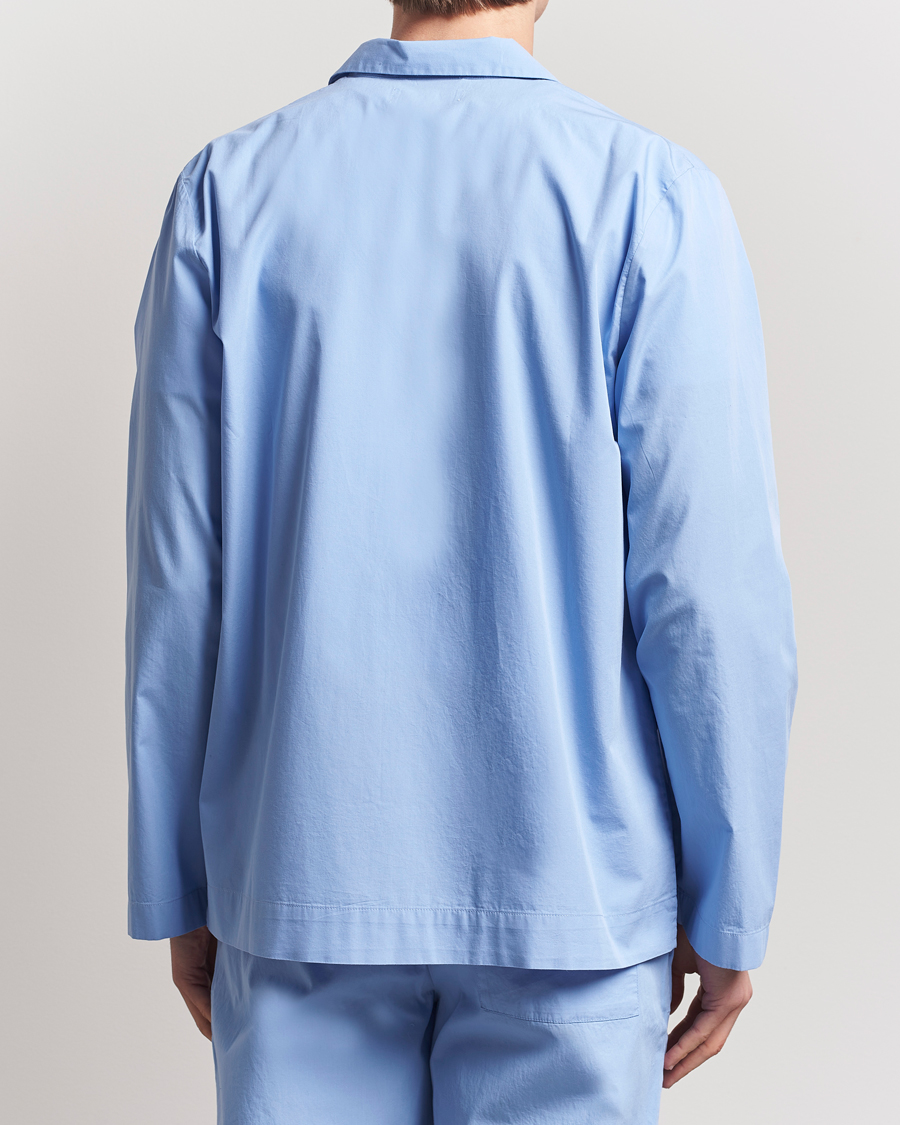 Heren | Pyjama's en gewaden | Tekla | Poplin Pyjama Shirt Cornflower Blue