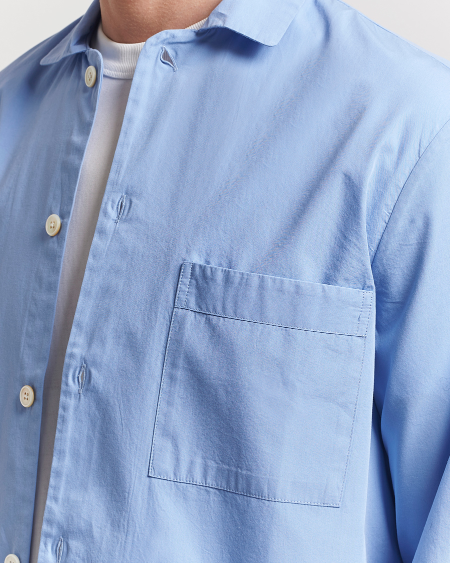 Homme | Peignoirs Et Pyjamas | Tekla | Poplin Pyjama Shirt Cornflower Blue