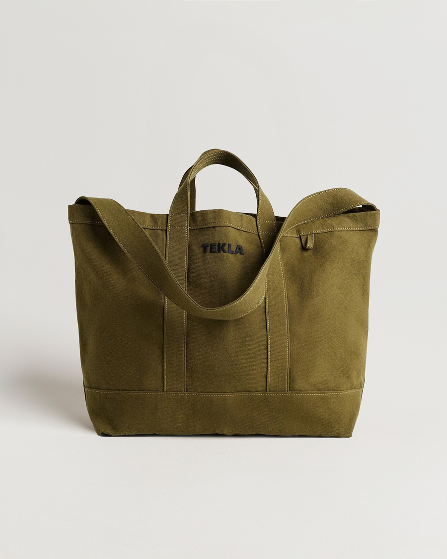 Heren | Tassen | Tekla | Beach Bag Olive
