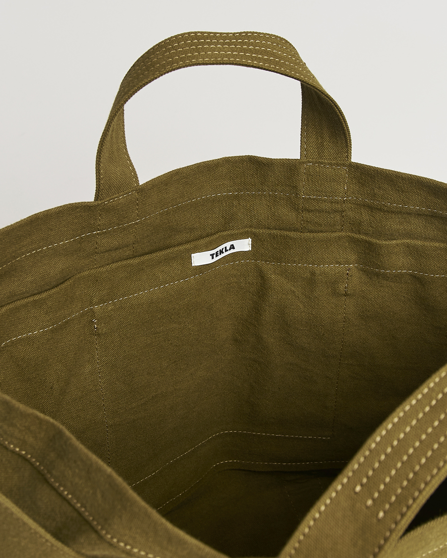 Heren | Tassen | Tekla | Beach Bag Olive