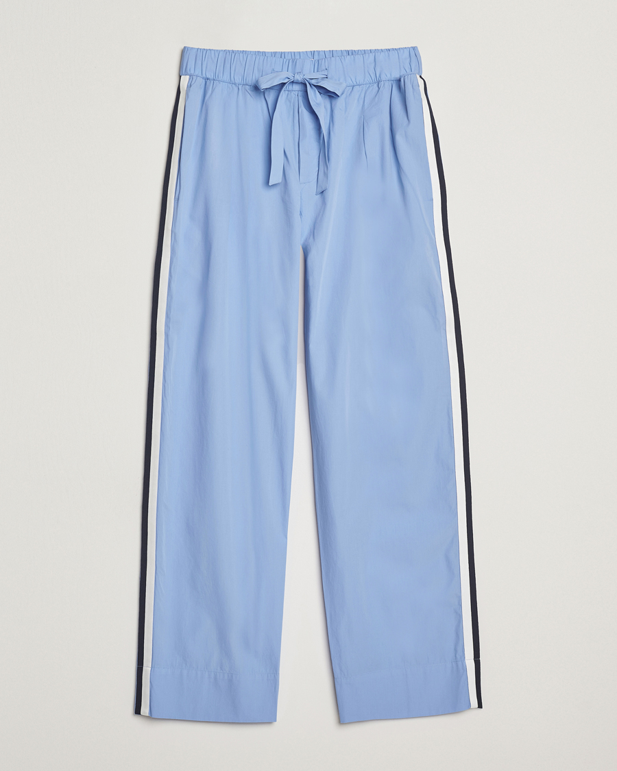 Heren | Pyjama's en gewaden | Tekla | Grosgrain Stripes Pyjama Pants Cornflower Blue