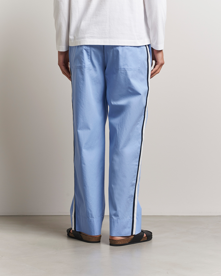 Heren | Pyjama's en gewaden | Tekla | Grosgrain Stripes Pyjama Pants Cornflower Blue
