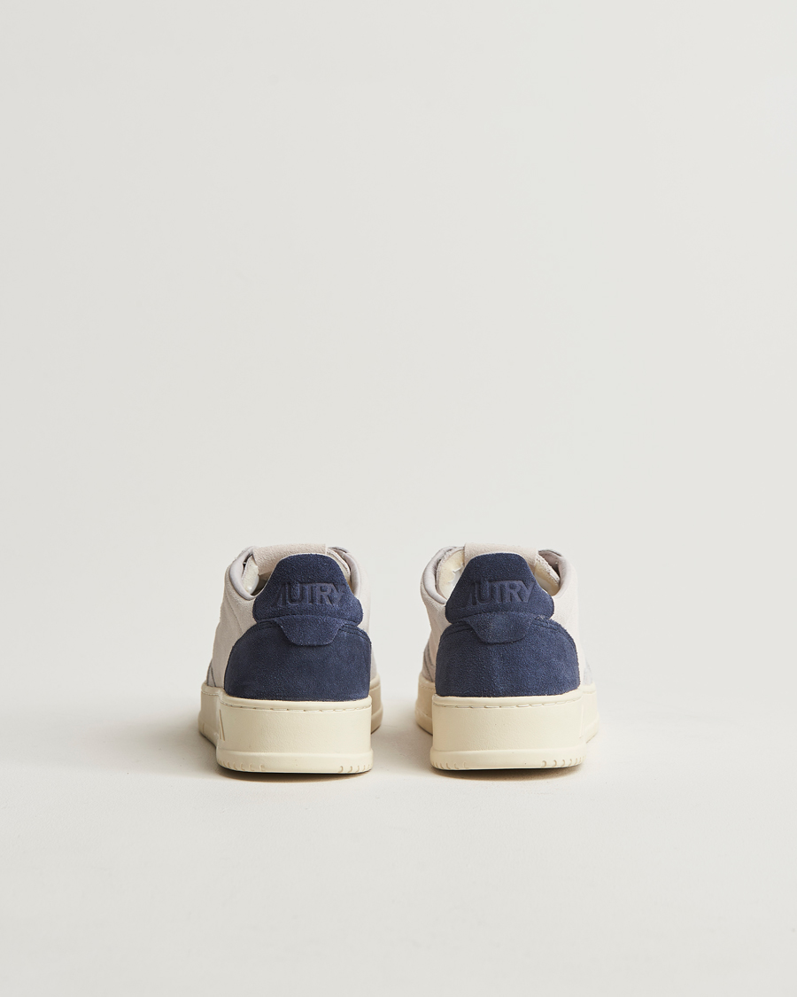 Heren | Sneakers | Autry | Medalist Low Super Soft Goat Suede Sneaker Loft/Space Blue