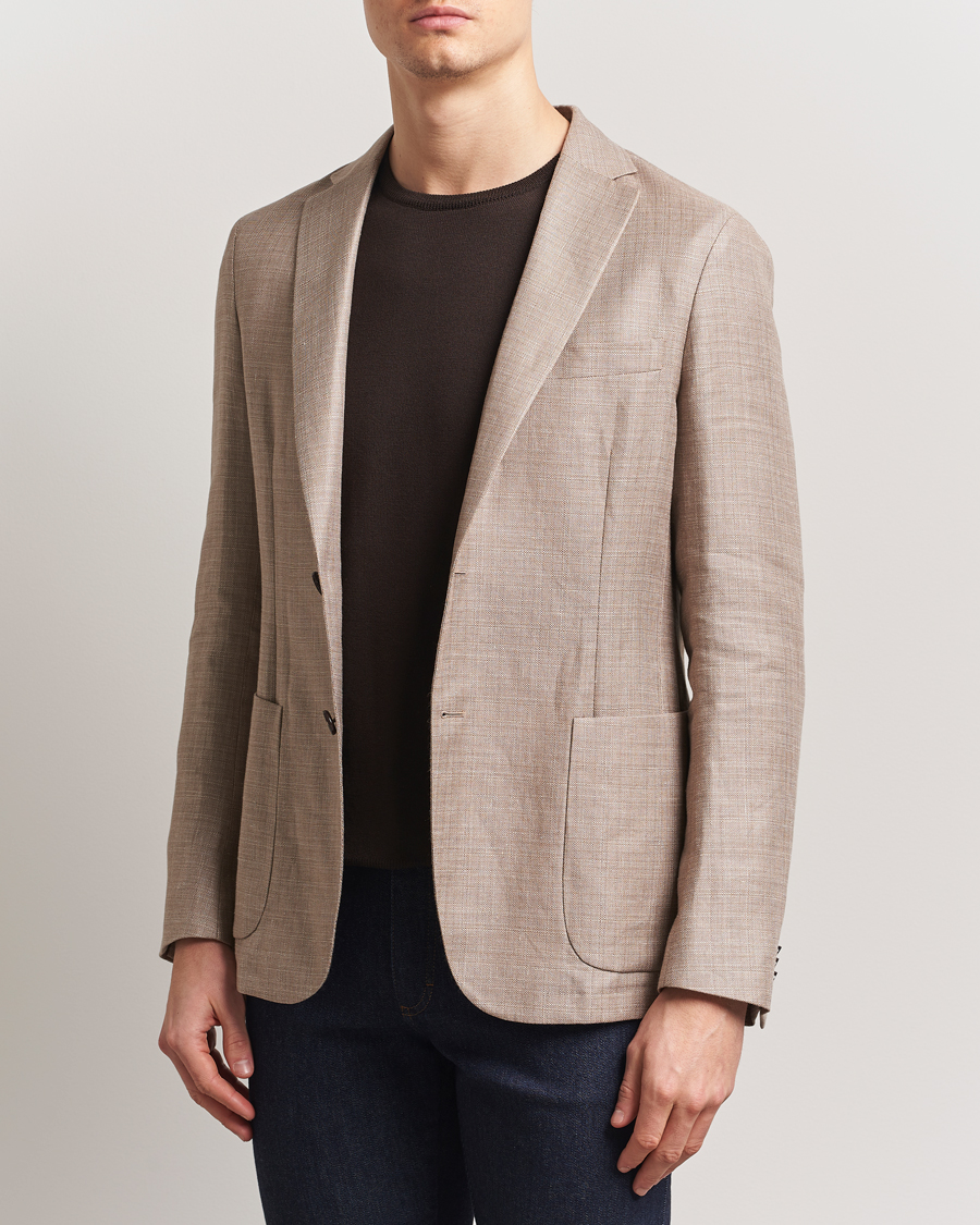 Homme | Blazers | Zegna | Unconstructed Wool/Linen Blazer Beige