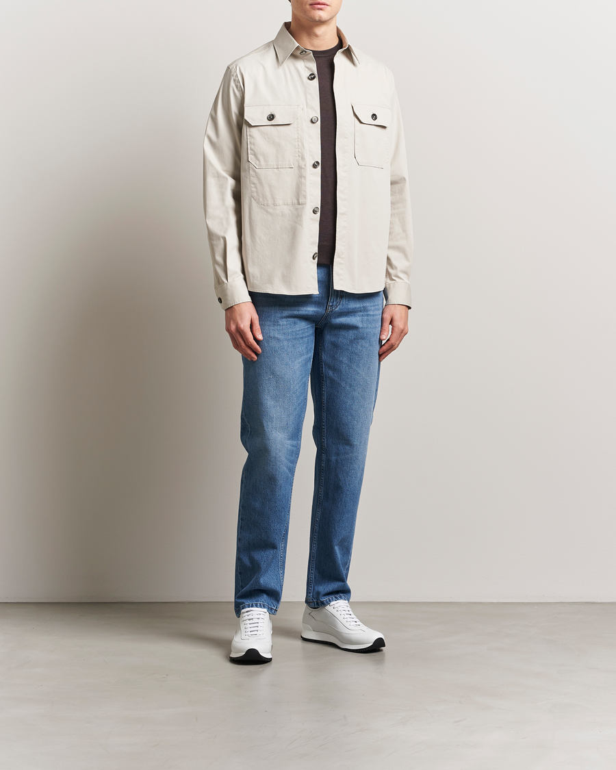 Homme | Chemises | Zegna | Premium Cotton Overshirt Beige