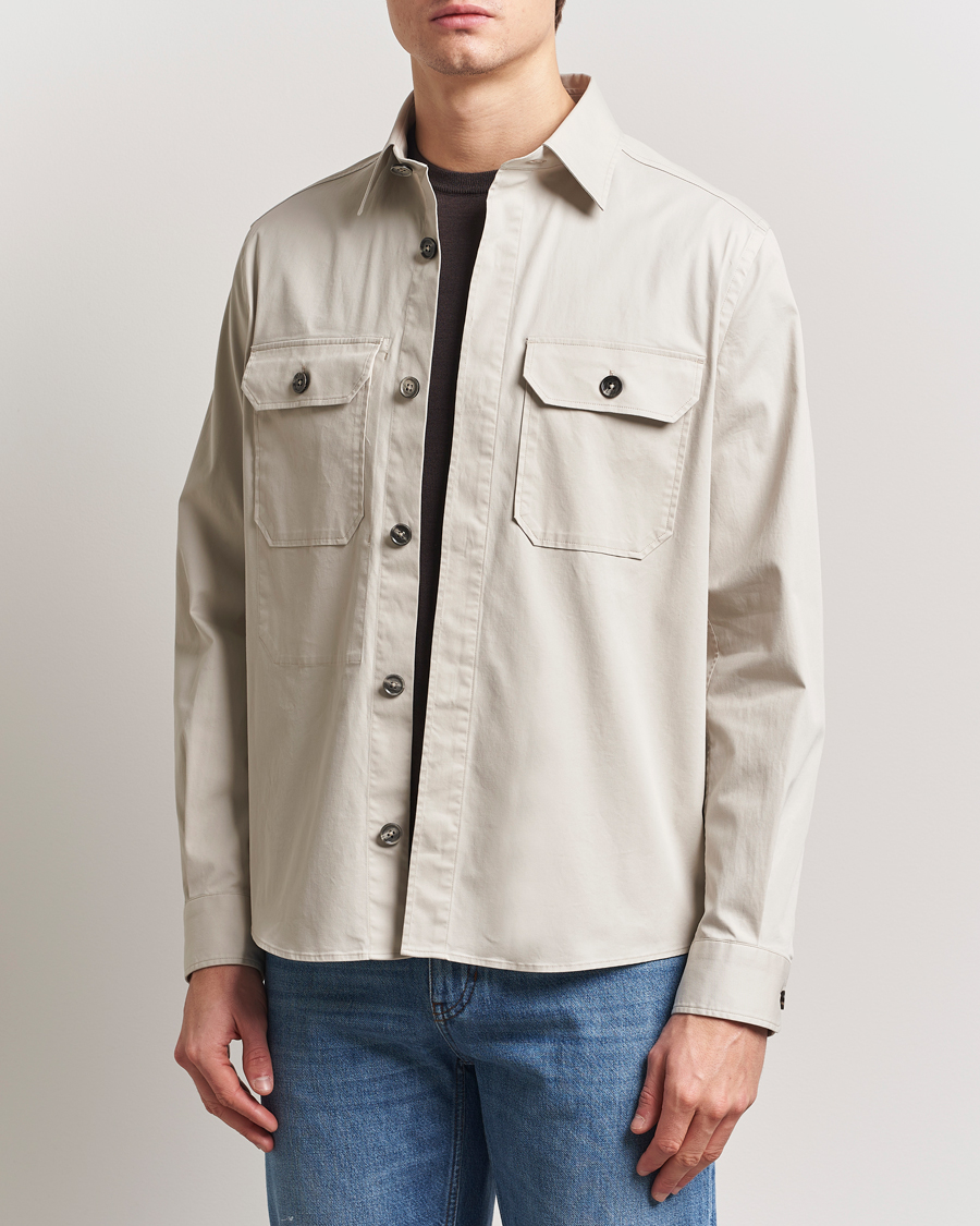Homme | Chemises | Zegna | Premium Cotton Overshirt Beige