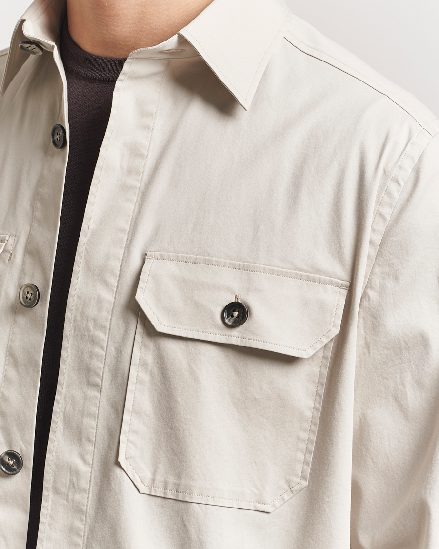 Homme | Chemises | Zegna | Premium Cotton Overshirt Beige