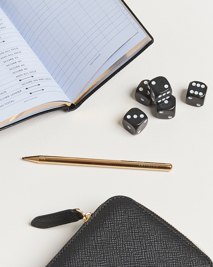 Heren | Spellen | Smythson | Panama Yatzy Set Black