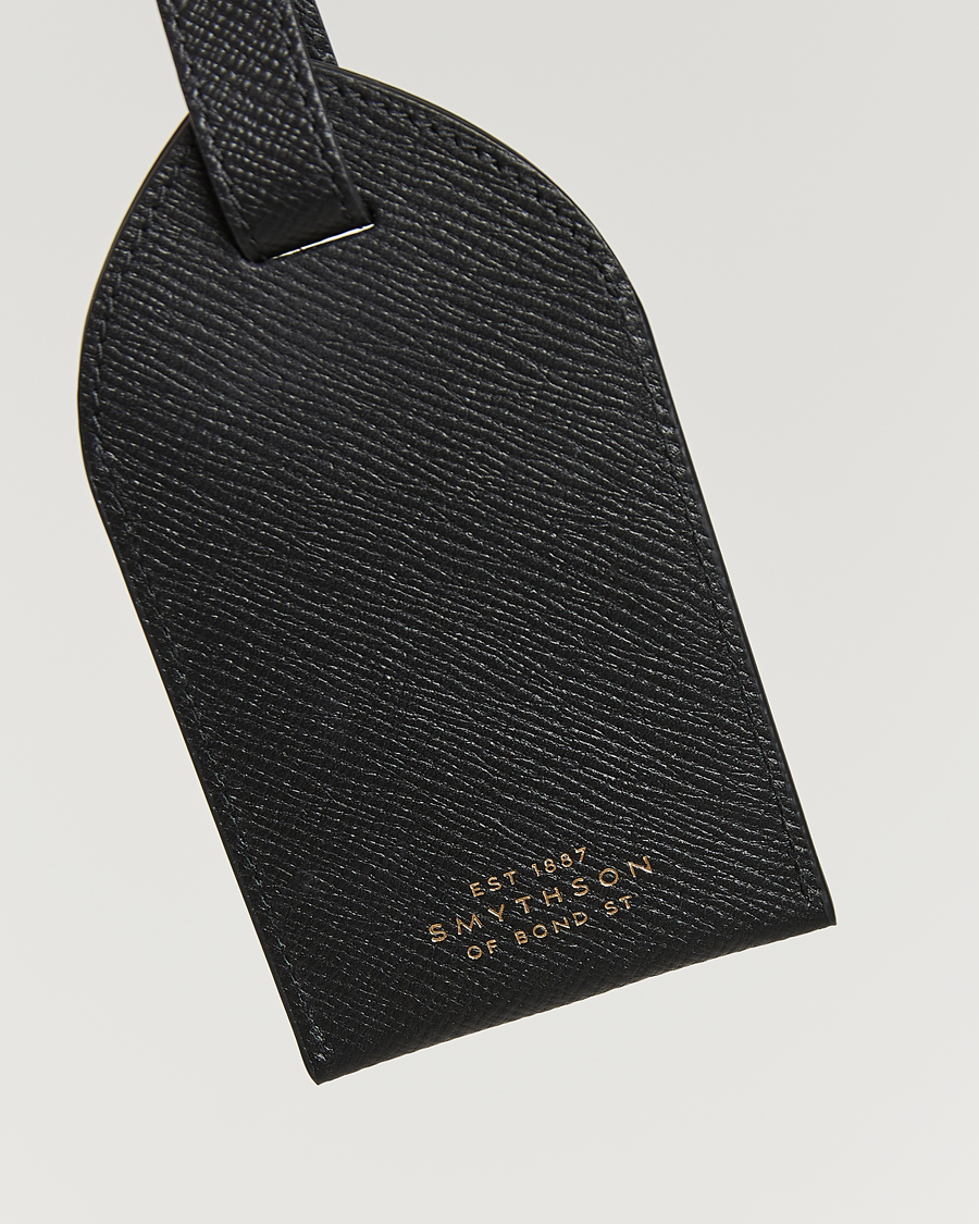 Heren | Thuis | Smythson | Panama Luggage Tag Black