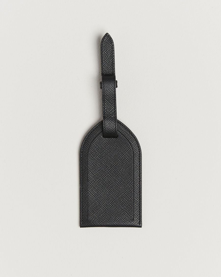 Heren | Thuis | Smythson | Panama Luggage Tag Black