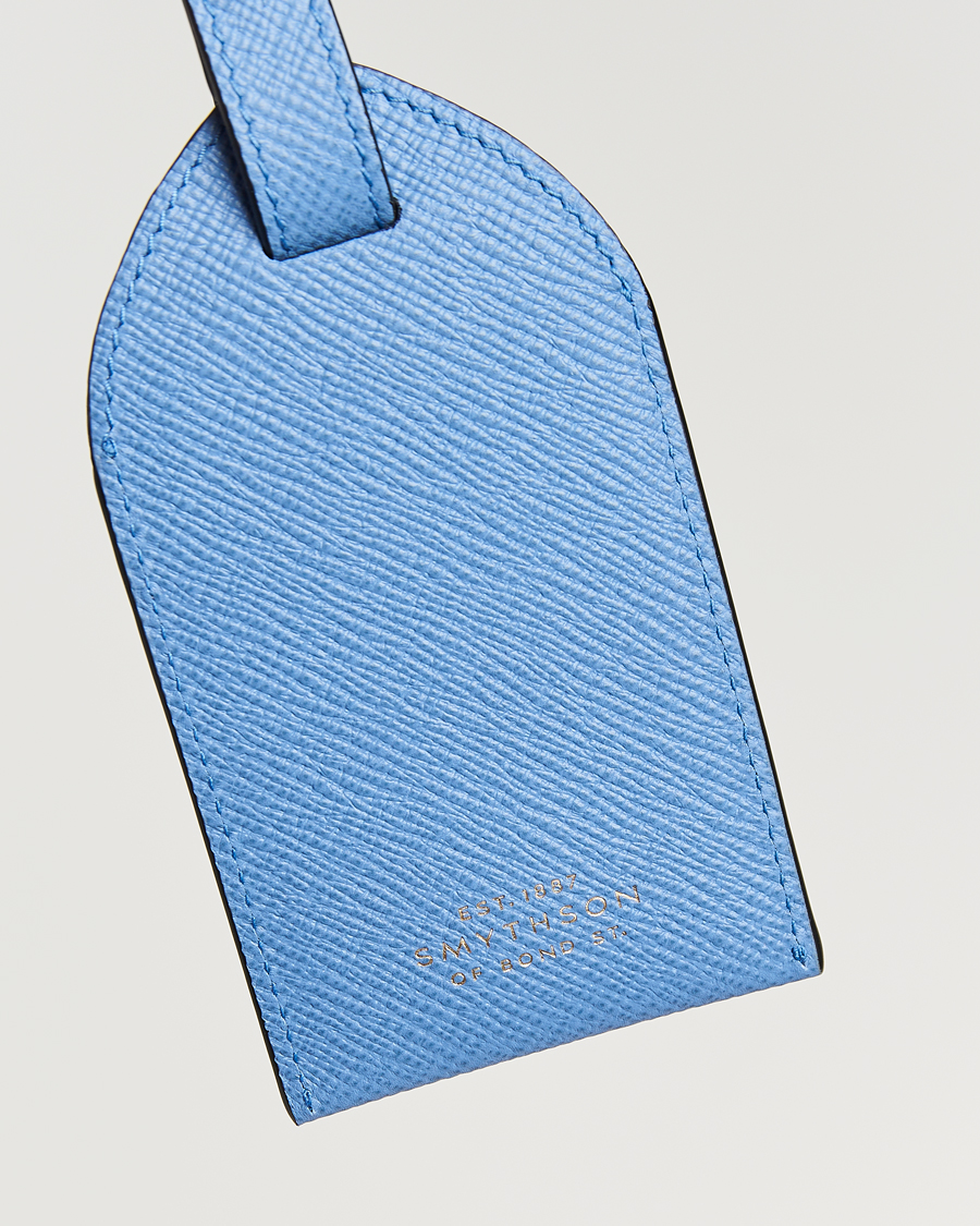 Heren | Thuis | Smythson | Panama Luggage Tag Nile Blue
