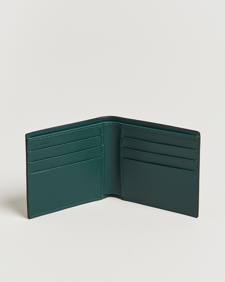 Heren | Portemonnees | Smythson | Panama 6 Card Leather Wallet Forest Green