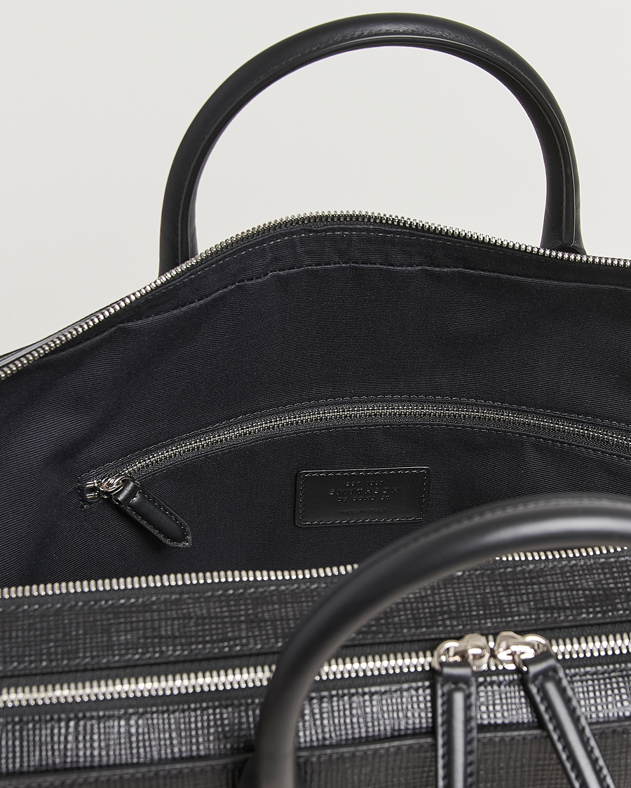 Heren | Tassen | Smythson | Panama Large Lightweight Briefcase Black