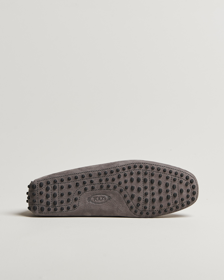 Homme | Tod's Lacetto Gommino Carshoe Dark Grey Nubuck | Tod's | Lacetto Gommino Carshoe Dark Grey Nubuck